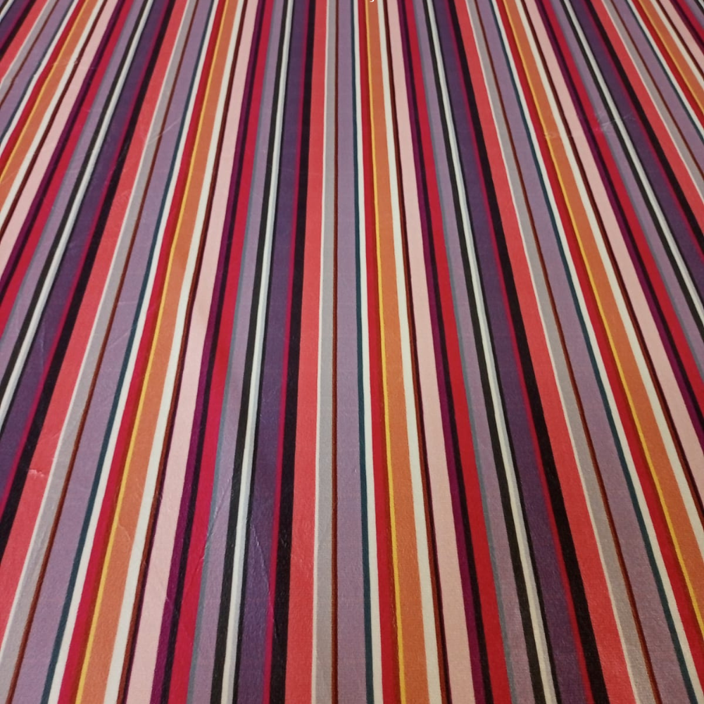 Suede Estampado - Listras Colorido - 1,40L