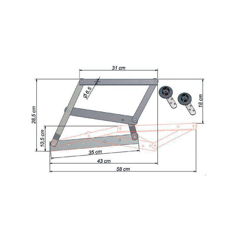 Ferragem Para Sofá Cama - Articulado Sofá Cama C/ Roldana