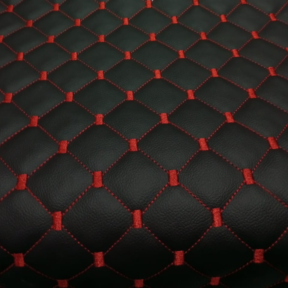 Courvin Diamante - Acoplado - Preto com Vermelho