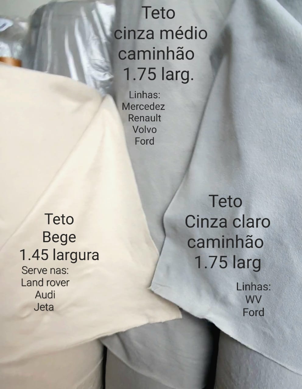 Forro de teto Bege sem espuma Jetta, Audi Tiguan, Passat, Land Rover e BMW. A solução definitiva para o problema de descolar o tecido do teto de seu carro (cópia)