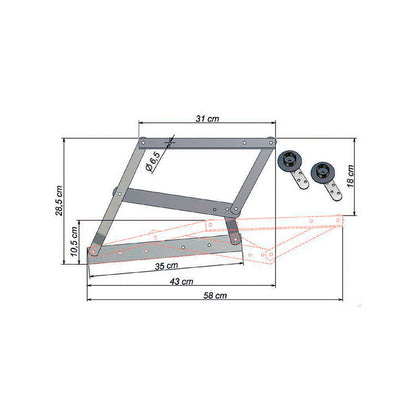 Ferragem Para Sofá Cama - Articulado Sofá Cama C/ Roldana