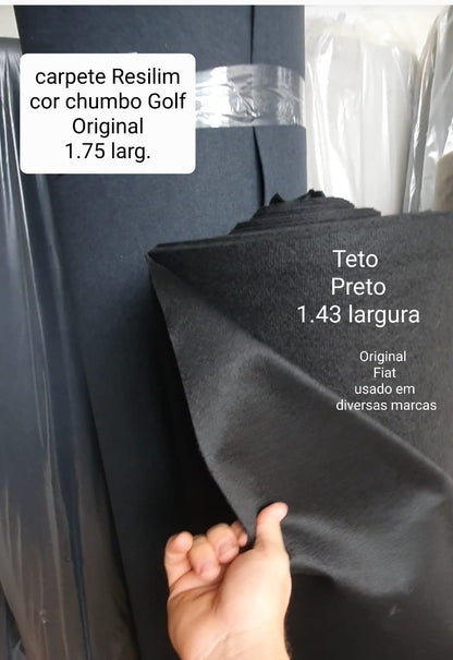 Teto Fiat Original Preto sem espuma: Qualidade aprovada pelos melhores tapeceiros!